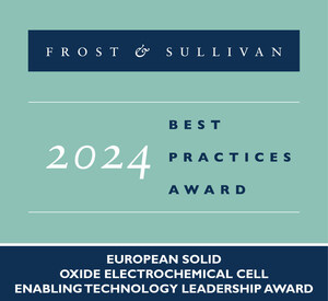 Elcogen Applauded by Frost &amp; Sullivan for Enabling High-efficiency, Emission-free Power and Green Hydrogen Production with Its Versatile Solid Oxide Fuel Cell and Stack Technologies